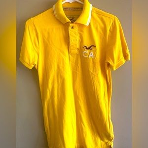 Men’s Hollister Small Yellow Polo